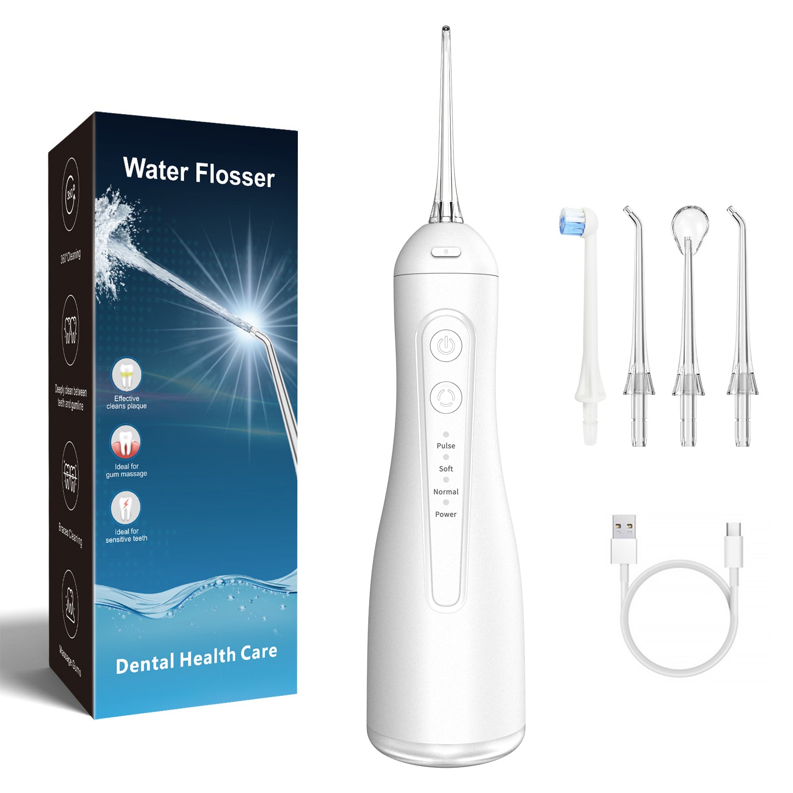 Limpiador de Dientes USB Recargable | Water Flosser Portátil